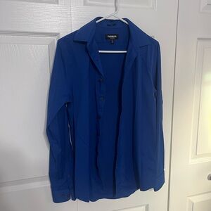 Express Performance Blue Shirt
